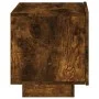 Mesita de noche con luces LED roble ahumado 70x36x40,5 cm de , Mesitas de noche - Ref: Foro24-836781, Precio: 68,12 €, Descue...