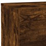Mesita de noche con luces LED roble ahumado 70x36x40,5 cm de , Mesitas de noche - Ref: Foro24-836781, Precio: 69,21 €, Descue...