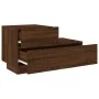 Mesita de noche con luces LED roble marrón 70x36x40,5 cm de , Mesitas de noche - Ref: Foro24-836783, Precio: 69,82 €, Descuen...