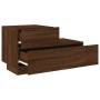 Mesita de noche con luces LED roble marrón 70x36x40,5 cm de , Mesitas de noche - Ref: Foro24-836783, Precio: 70,93 €, Descuen...