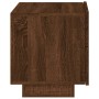 Mesita de noche con luces LED roble marrón 70x36x40,5 cm de , Mesitas de noche - Ref: Foro24-836783, Precio: 70,93 €, Descuen...