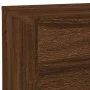 Mesita de noche con luces LED roble marrón 70x36x40,5 cm de , Mesitas de noche - Ref: Foro24-836783, Precio: 69,82 €, Descuen...