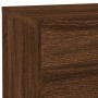 Mesita de noche con luces LED roble marrón 70x36x40,5 cm de , Mesitas de noche - Ref: Foro24-836783, Precio: 70,93 €, Descuen...
