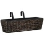 Conjunto de jardineras 2 unidades jacinto de agua marrón de vidaXL, Maceteros y jardineras - Ref: Foro24-45578, Precio: 74,86...