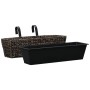 Conjunto de jardineras 2 unidades jacinto de agua marrón de vidaXL, Maceteros y jardineras - Ref: Foro24-45578, Precio: 74,86...