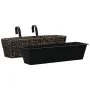 Conjunto de jardineras 2 unidades jacinto de agua marrón de vidaXL, Maceteros y jardineras - Ref: Foro24-45578, Precio: 73,65...