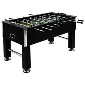 Futbolín de acero 60 kg 140x74,5x87,5 cm negro de vidaXL, Mesas de futbolín - Ref: Foro24-91438, Precio: 364,42 €, Descuento: %