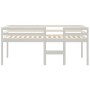 Cama alta blanca madera maciza pino 80x200 cm de , Camas y somieres - Ref: Foro24-821610, Precio: 166,13 €, Descuento: %