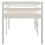 Cama alta blanca madera maciza pino 80x200 cm de , Camas y somieres - Ref: Foro24-821610, Precio: 166,13 €, Descuento: %