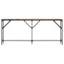 Mesa consola madera de ingeniería roble ahumado 180x23x75 cm de , Mesas auxiliares - Ref: Foro24-837769, Precio: 60,90 €, Des...