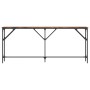Mesa consola madera de ingeniería roble ahumado 180x23x75 cm de , Mesas auxiliares - Ref: Foro24-837769, Precio: 61,93 €, Des...