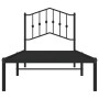 Estructura de cama con cabecero metal negro 90x190 cm de , Camas y somieres - Ref: Foro24-373781, Precio: 70,47 €, Descuento: %