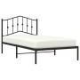 Estructura de cama con cabecero metal negro 100x190 cm de , Camas y somieres - Ref: Foro24-373783, Precio: 66,01 €, Descuento: %