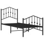 Estructura de cama con cabecero y estribo metal negro 75x190 cm de , Camas y somieres - Ref: Foro24-373797, Precio: 72,67 €, ...