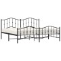 Estructura de cama cabecero y estribo metal negro 193x203 cm de , Camas y somieres - Ref: Foro24-373813, Precio: 123,58 €, De...