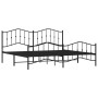 Estructura de cama cabecero y estribo metal negro 193x203 cm de , Camas y somieres - Ref: Foro24-373813, Precio: 123,58 €, De...
