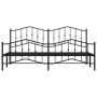 Estructura de cama cabecero y estribo metal negro 193x203 cm de , Camas y somieres - Ref: Foro24-373813, Precio: 123,58 €, De...