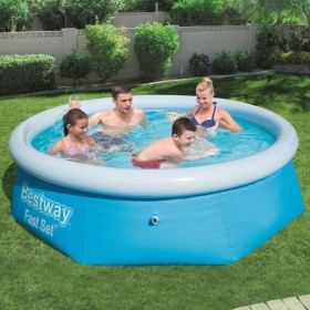 Piscina redonda inflable Fast Set 244x66 cm 57265 de Bestway, Piscinas - Ref: Foro24-91627, Precio: 39,83 €, Descuento: %