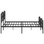 Estructura de cama cabecero y estribo metal negro 193x203 cm de , Camas y somieres - Ref: Foro24-373813, Precio: 123,58 €, De...