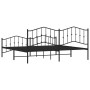 Estructura de cama cabecero y estribo metal negro 193x203 cm de , Camas y somieres - Ref: Foro24-373813, Precio: 123,58 €, De...