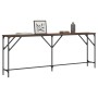 Mesa consola madera de ingeniería marrón roble 200x29x75 cm de , Mesas auxiliares - Ref: Foro24-837781, Precio: 68,68 €, Desc...