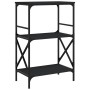 Librería de 3 estantes madera ingeniería negro 56x35x90,5 cm de , Librerías y estanterías - Ref: Foro24-837612, Precio: 40,43...