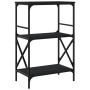 Librería de 3 estantes madera ingeniería negro 56x35x90,5 cm de , Librerías y estanterías - Ref: Foro24-837612, Precio: 40,43...