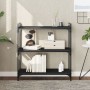 Librería de 3 estantes madera de ingeniería negro 80x30x86 cm de , Librerías y estanterías - Ref: Foro24-837667, Precio: 35,7...