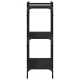 Librería de 3 estantes madera de ingeniería negro 80x30x86 cm de , Librerías y estanterías - Ref: Foro24-837667, Precio: 35,7...