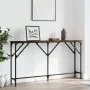 Engineered wood smoked oak console table 140x23x75 cm by , Side tables - Ref: Foro24-837774, Price: 57,18 €, Discount: %