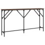 Mesa consola madera de ingeniería roble marrón 140x23x75 cm de , Mesas auxiliares - Ref: Foro24-837776, Precio: 48,67 €, Desc...