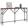 Mesa consola madera de ingeniería roble marrón 140x23x75 cm de , Mesas auxiliares - Ref: Foro24-837776, Precio: 48,67 €, Desc...