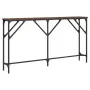 Mesa consola madera de ingeniería roble marrón 140x23x75 cm de , Mesas auxiliares - Ref: Foro24-837776, Precio: 47,98 €, Desc...