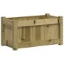 Jardinera de madera de pino impregnada 60x31x31 cm de , Maceteros y jardineras - Ref: Foro24-837447, Precio: 45,01 €, Descuen...