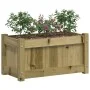 Jardinera de madera de pino impregnada 60x31x31 cm de , Maceteros y jardineras - Ref: Foro24-837447, Precio: 45,01 €, Descuen...