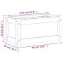 Jardinera de madera de pino impregnada 60x31x31 cm de , Maceteros y jardineras - Ref: Foro24-837447, Precio: 45,01 €, Descuen...