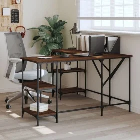 Schreibtisch aus Holzwerkstoff braune Eiche 139x139x75 cm von , Schreibtische - Ref: Foro24-837596, Preis: 102,31 €, Rabatt: %