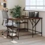 Escritorio madera de ingeniería roble marrón 139x139x75 cm de , Escritorios - Ref: Foro24-837596, Precio: 102,31 €, Descuento: %