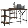 Escritorio madera de ingeniería roble marrón 139x139x75 cm de , Escritorios - Ref: Foro24-837596, Precio: 102,31 €, Descuento: %