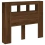 Cabecero LED madera ingeniería roble marrón 120x18,5x103,5 cm de , Cabeceros y pies de cama - Ref: Foro24-837343, Precio: 67,...