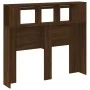 LED-Kopfteil aus Holzwerkstoff, braune Eiche, 120 x 18,5 x 103,5 cm von , Kopf- und Fußteile - Ref: Foro24-837343, Preis: 67,...