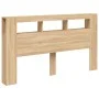 Cabecero LED madera ingeniería roble Sonoma 180x18,5x103,5 cm de , Cabeceros y pies de cama - Ref: Foro24-837360, Precio: 88,...