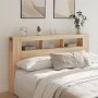 Cabecero LED madera ingeniería roble Sonoma 180x18,5x103,5 cm de , Cabeceros y pies de cama - Ref: Foro24-837360, Precio: 88,...