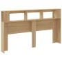 Cabecero LED madera ingeniería roble Sonoma 180x18,5x103,5 cm de , Cabeceros y pies de cama - Ref: Foro24-837360, Precio: 88,...
