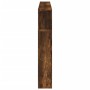 Cabecero LED madera ingeniería roble ahumado 180x18,5x103,5 cm de , Cabeceros y pies de cama - Ref: Foro24-837362, Precio: 83...