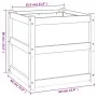 Jardinera madera maciza de abeto Douglas 60x60x60 cm de , Maceteros y jardineras - Ref: Foro24-837430, Precio: 86,79 €, Descu...