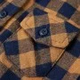 Camisa a cuadros infantil coñac y azul 92 de , Camisetas para niños - Ref: Foro24-12954, Precio: 10,32 €, Descuento: %
