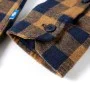 Camisa a cuadros infantil coñac y azul 92 de , Camisetas para niños - Ref: Foro24-12954, Precio: 10,32 €, Descuento: %
