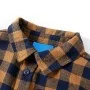 Camisa a cuadros infantil coñac y azul 116 de , Camisetas para niños - Ref: Foro24-12956, Precio: 13,95 €, Descuento: %