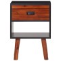 Mesita de noche de madera de acacia maciza 40x30x57 cm de vidaXL, Mesitas de noche - Ref: Foro24-243176, Precio: 66,94 €, Des...